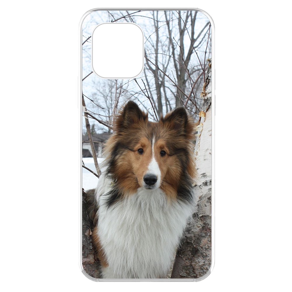 

Чехол-накладка Krutoff Clear Case Шелти для iPhone 11 Pro, Прозрачный