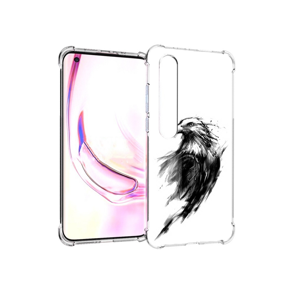 

Чехол MyPads Tocco для Xiaomi Mi 10 Pro чб птица (PT144585.295.670), Прозрачный, Tocco