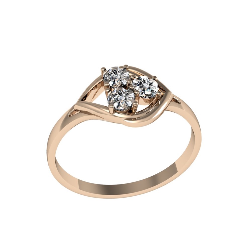 

Кольцо из серебра р. 18 ПРИВОЛЖСКИЙ ЮВЕЛИР 206825-FA11, фианит, 206825-FA11