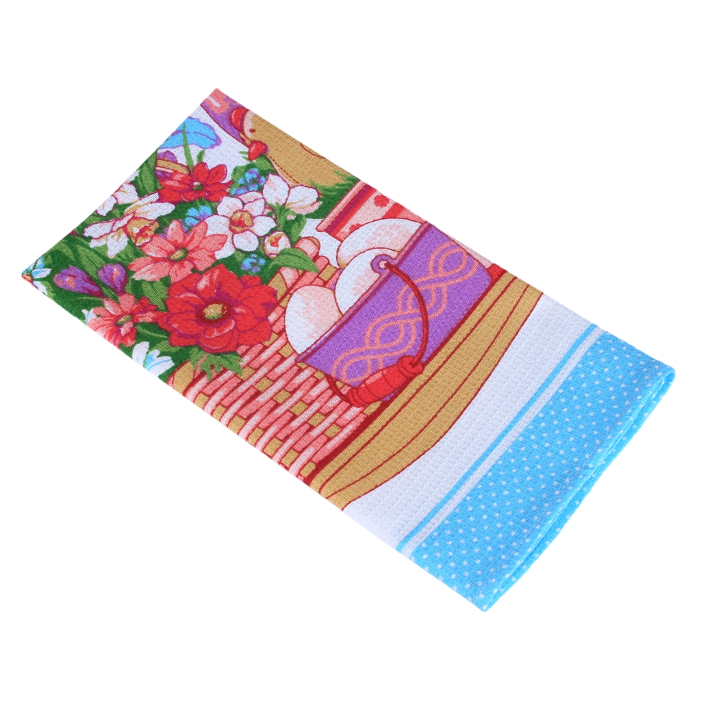 

Полотенце кухонное WELLNESS, БУКЕТ_3, 45x60, Полотенце вафельное кухонное БУКЕТ_3