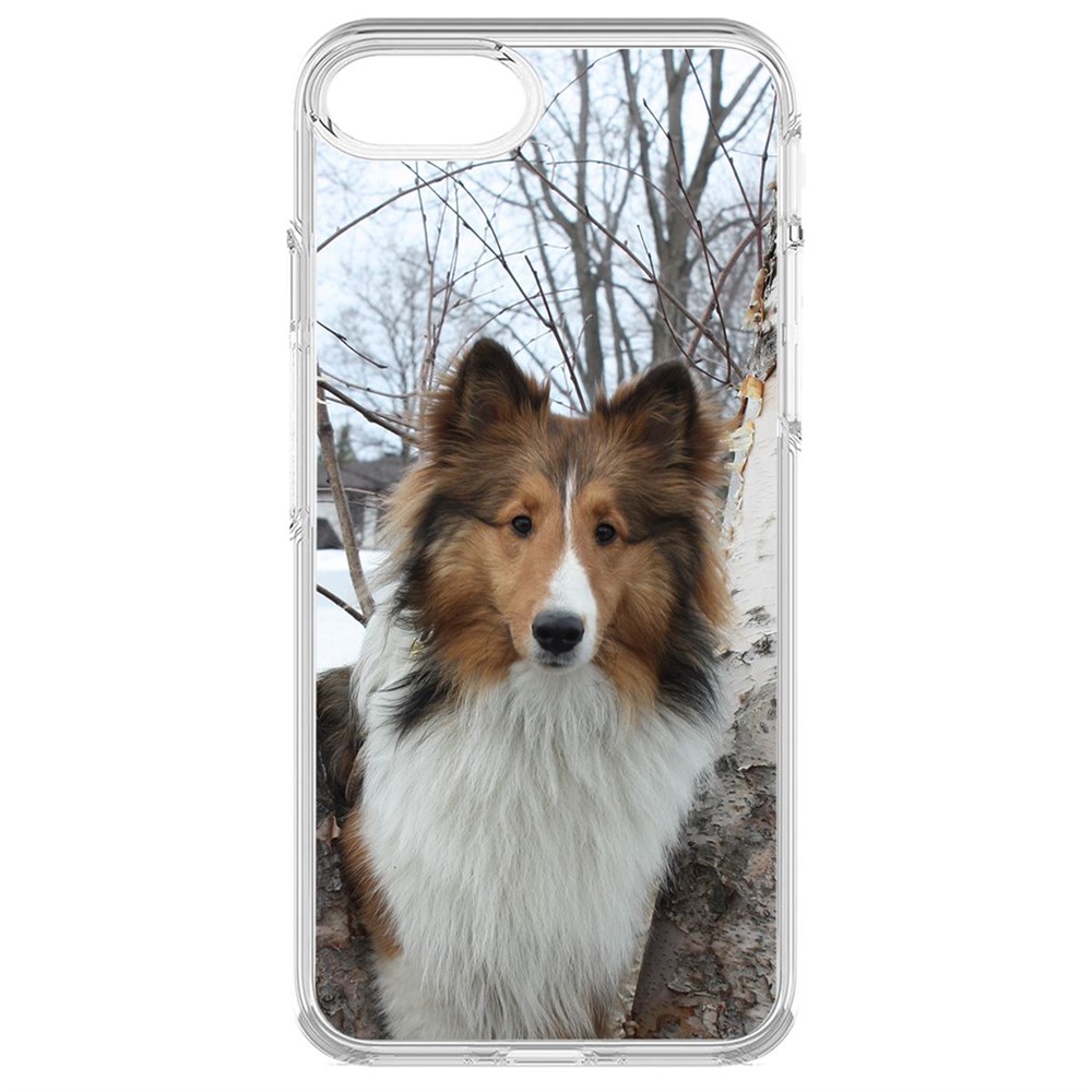 

Чехол-накладка Krutoff Clear Case Шелти для iPhone 7/8/SE