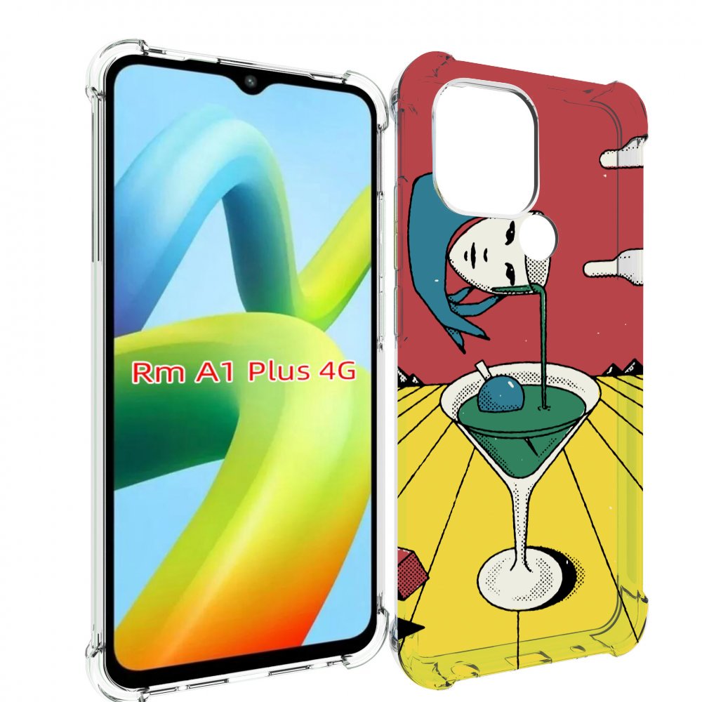 

Чехол MyPads необычный напиток для Xiaomi Redmi A1 Plus +, Прозрачный, Tocco
