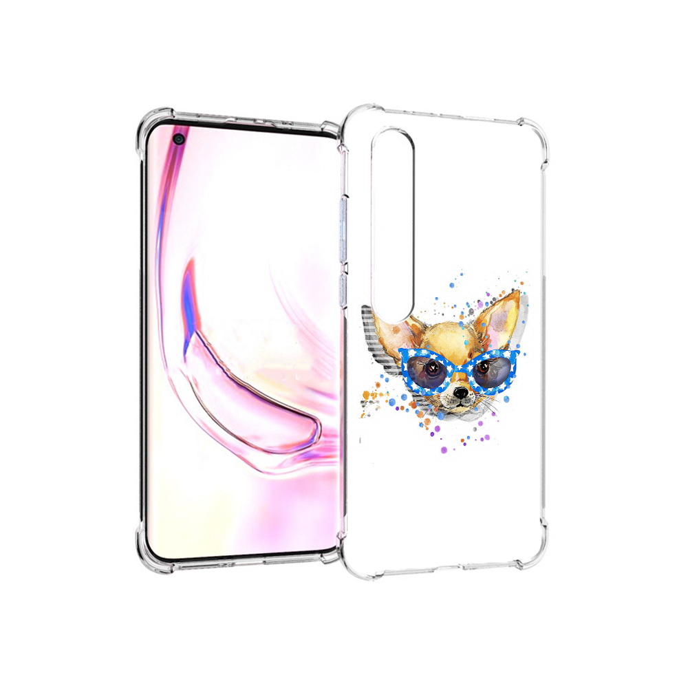 

Чехол MyPads Tocco для Xiaomi Mi 10 Pro чихуа-хуа в очках (PT144585.295.691), Прозрачный, Tocco