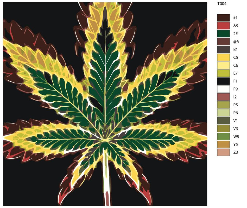 

Картина по номерам BRUSHES-PAINTS Т304, Листок