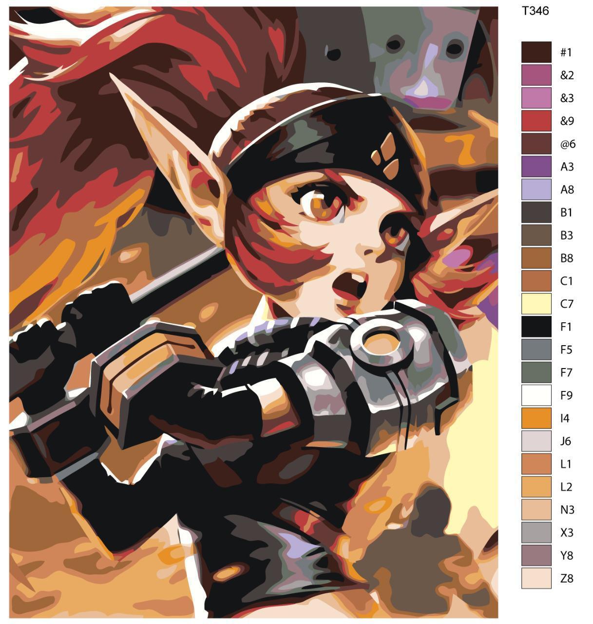 

Картина по номерам BRUSHES-PAINTS Т346, Mobile Legends: Лолита