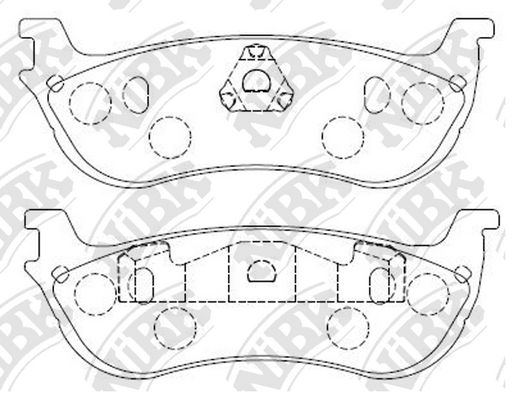 Тормозные колодки NiBK дисковые PN0080 100056998628