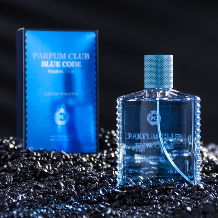 фото Туалетная вода мужская parfum club blue code, 100 мл delta parfum