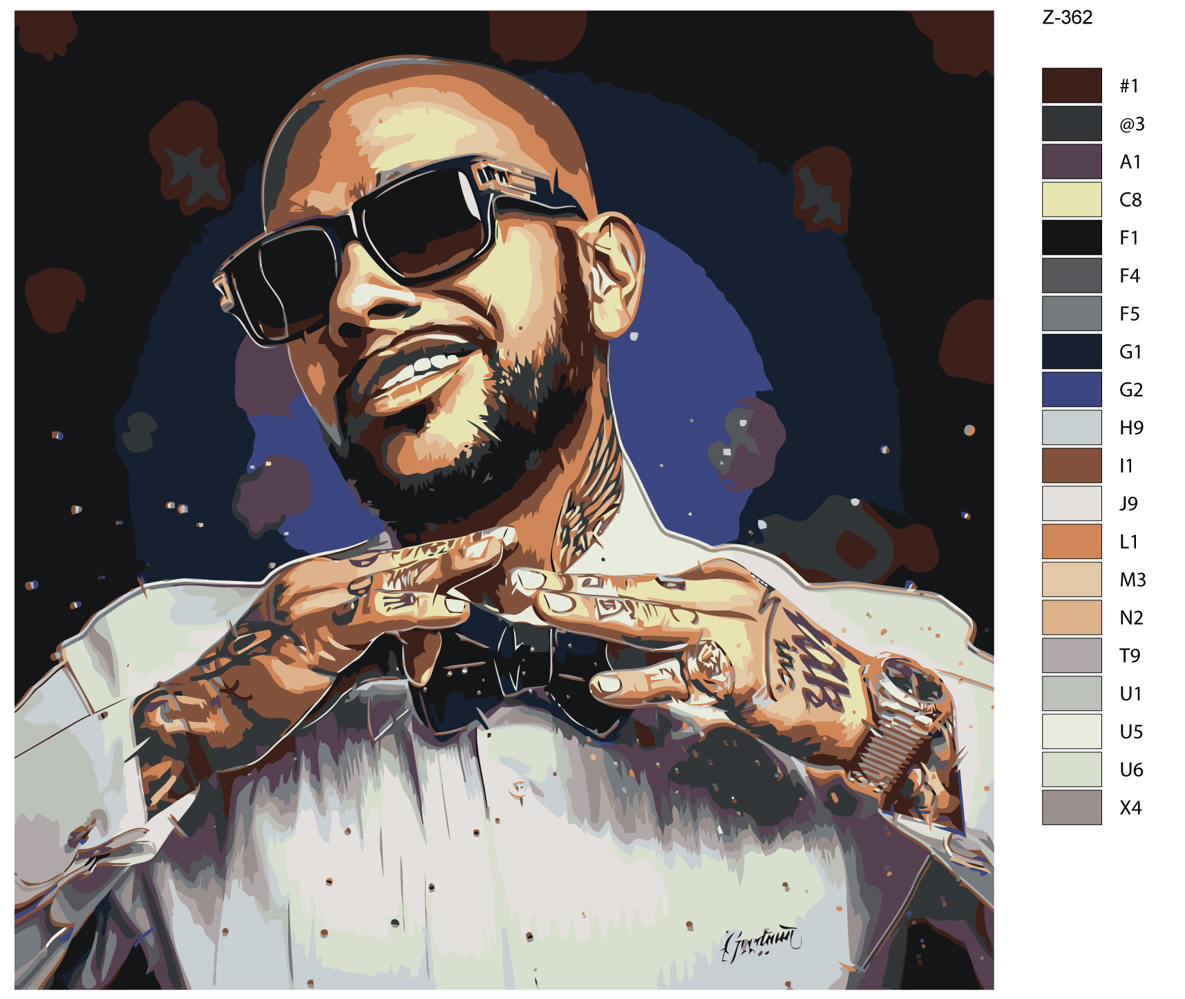

Картина по номерам BRUSHES-PAINTS Z-362, Тимати