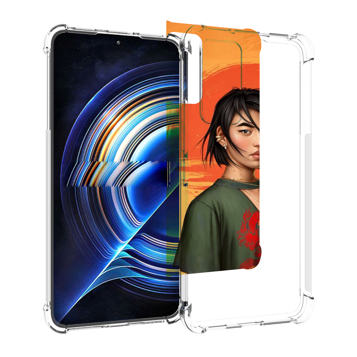 

Чехол MyPads девушка-в-оранжевом-фоне женский для Tecno Camon 19 Neo, Прозрачный, Tocco