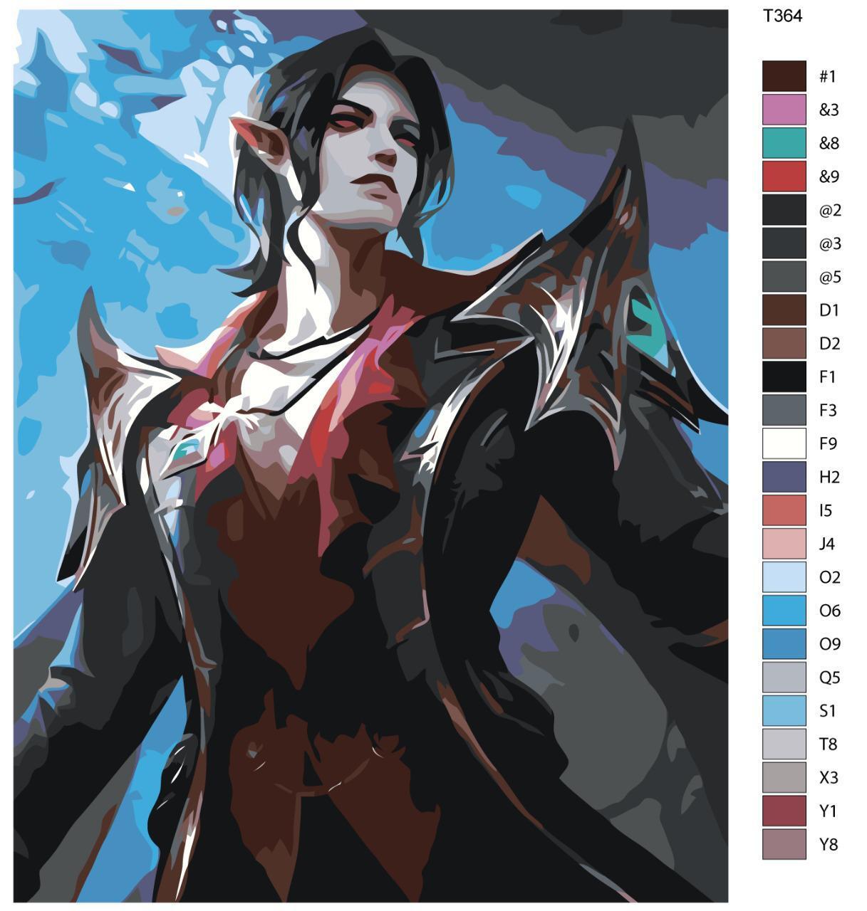 

Картина по номерам BRUSHES-PAINTS Т364, Mobile Legends: СЕСИЛИОН