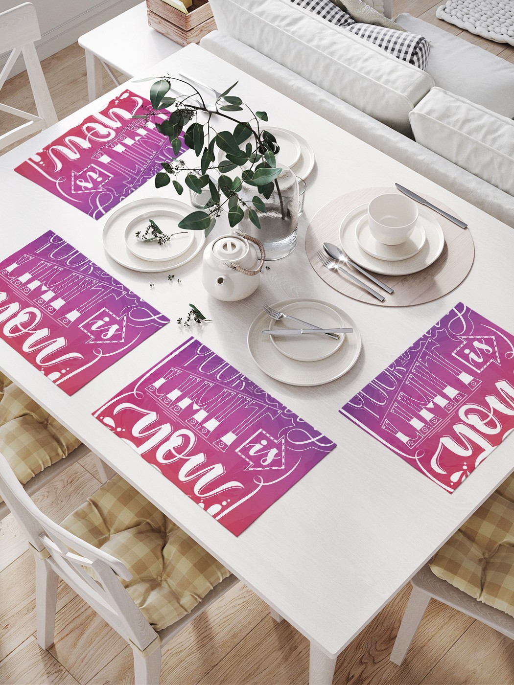 

Комплект салфеток JoyArty "Только твой предел" для сервировки стола (32х46 см, 4 шт.), Только твой предел