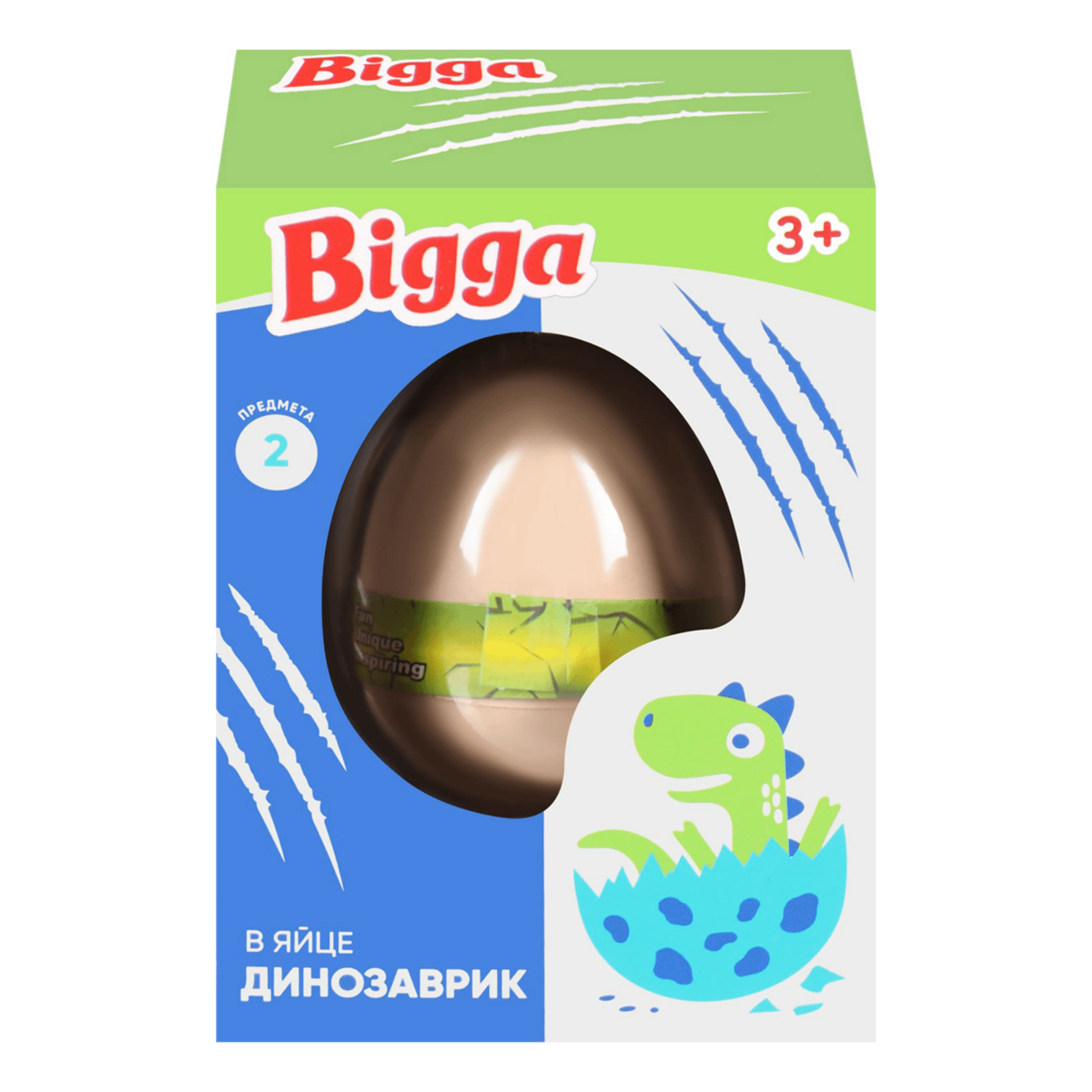 Игровой набор Bigga Динозаврик в яйце 2 предмета