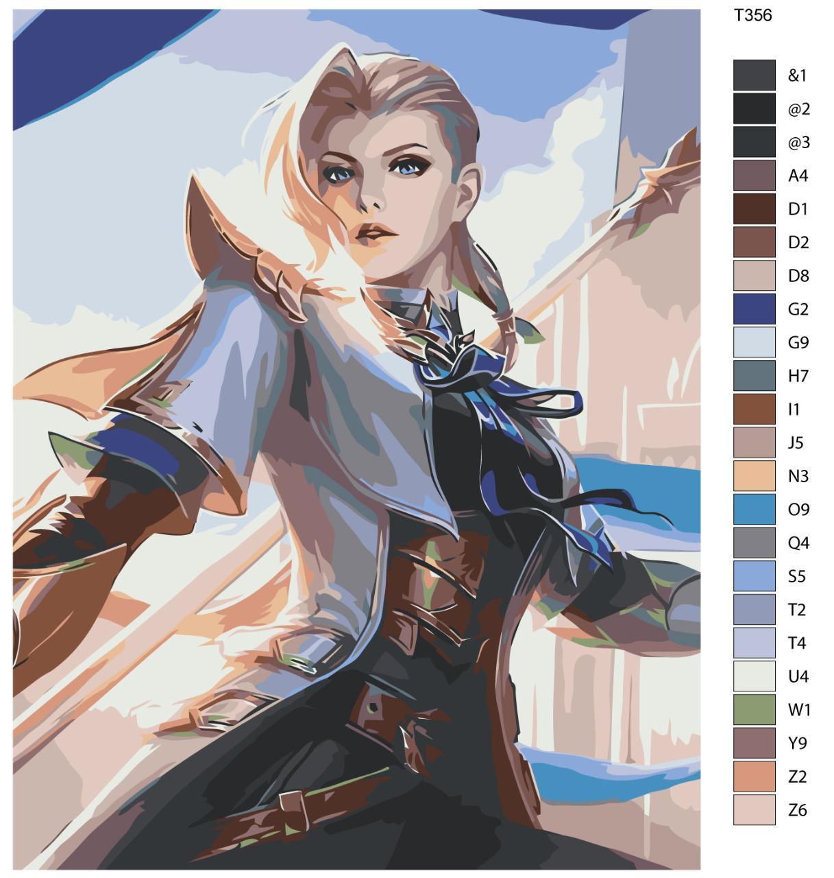 

Картина по номерам BRUSHES-PAINTS Т356, Mobile Legends: Сильвана