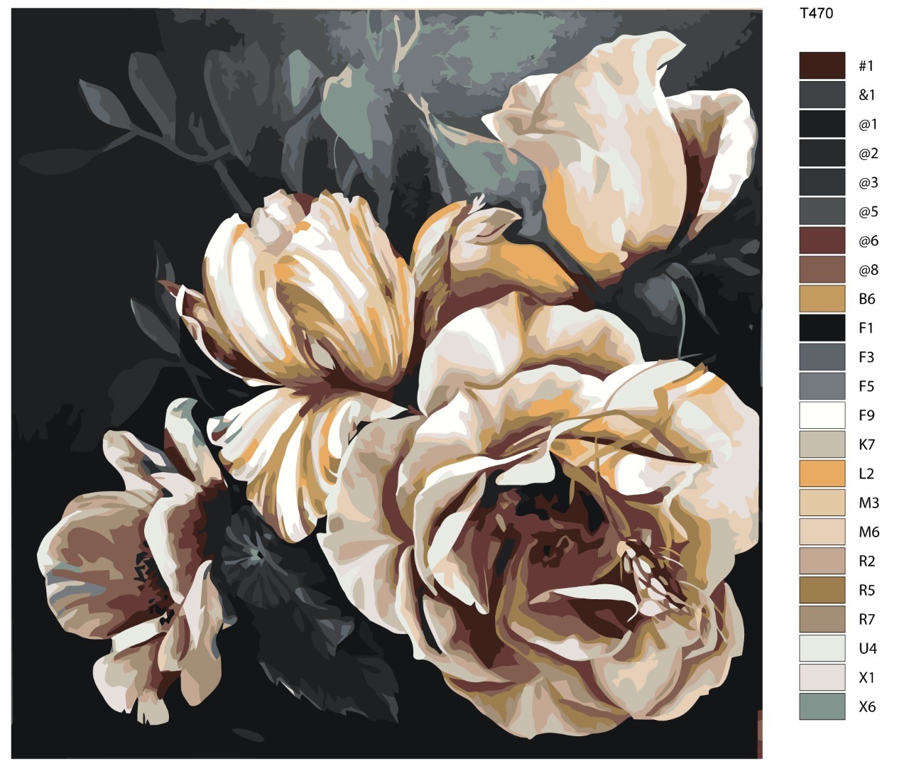 

Картина по номерам BRUSHES-PAINTS T470, Оранжевая роза