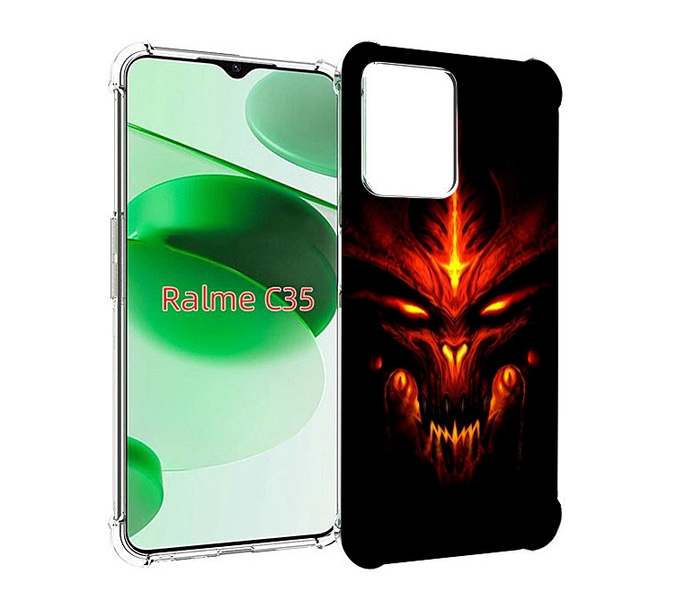 

Чехол MyPads diablo-3 для Realme C35 / Narzo 50A Prime, Прозрачный, Tocco