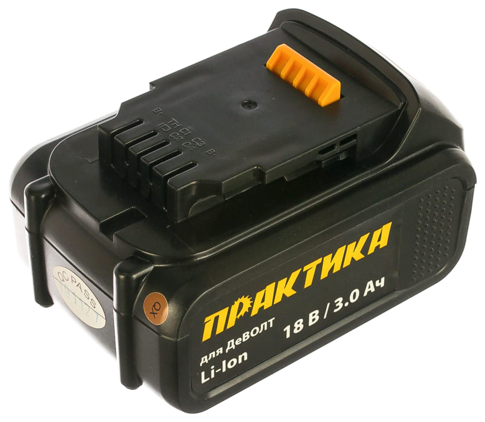 

Аккумулятор для 18В, 3.0Ач, Li-Ion, Слайдер, коробка ПРАКТИКА 790-298