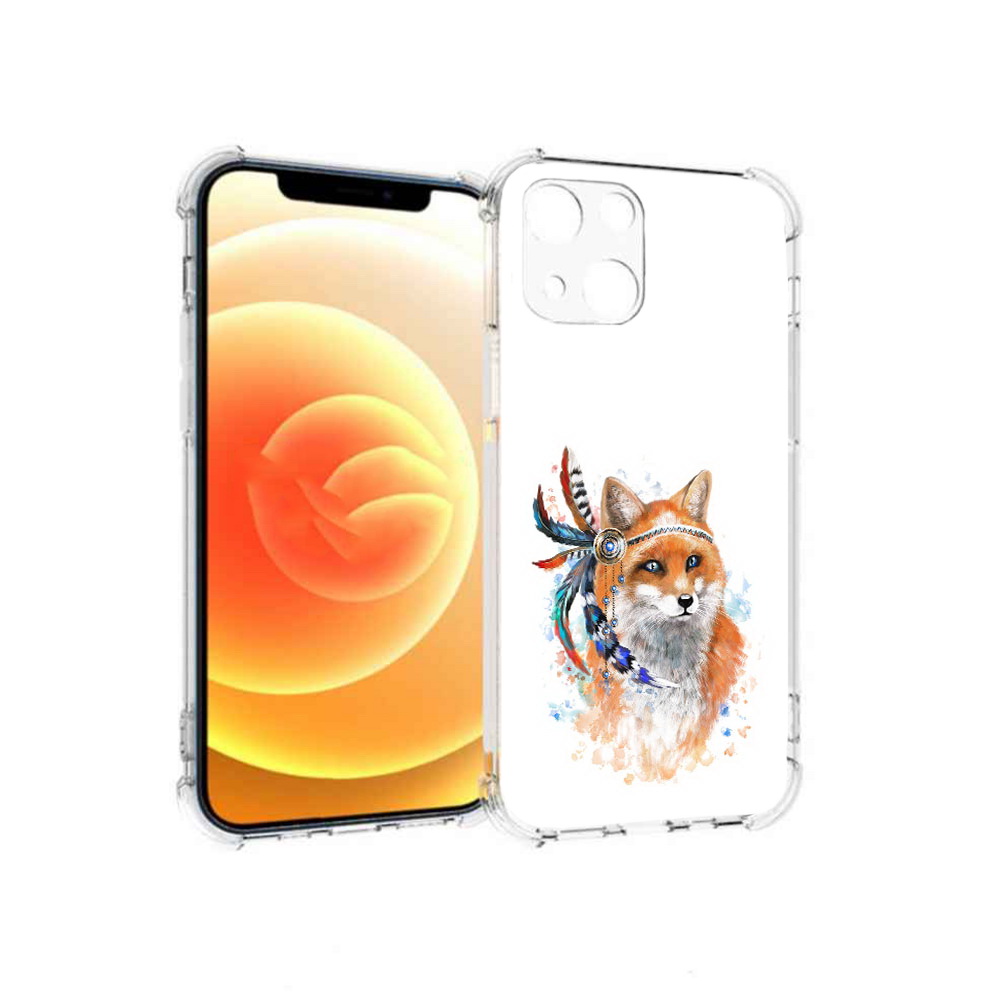 

Чехол MyPads Tocco для Apple iPhone 13 инду лиса (PT163239.611.377), Прозрачный, Tocco