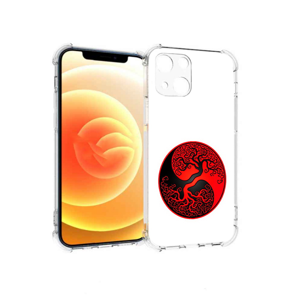 

Чехол MyPads Tocco для Apple iPhone 13 инь янь дерево (PT163239.611.379), Прозрачный, Tocco