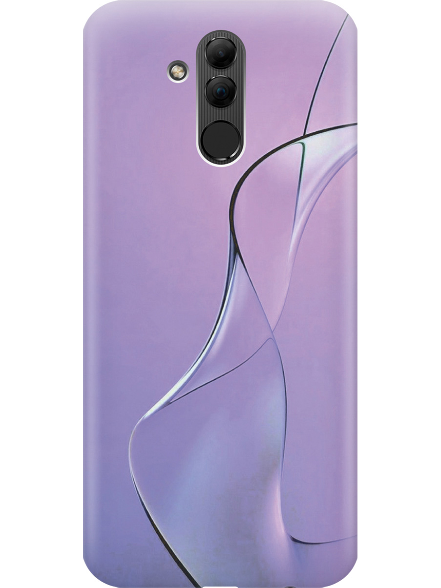 

Силиконовый чехол на Huawei Mate 20 Lite с принтом "Сиреневый изгиб", Прозрачный;розовый;фиолетовый, 719355631