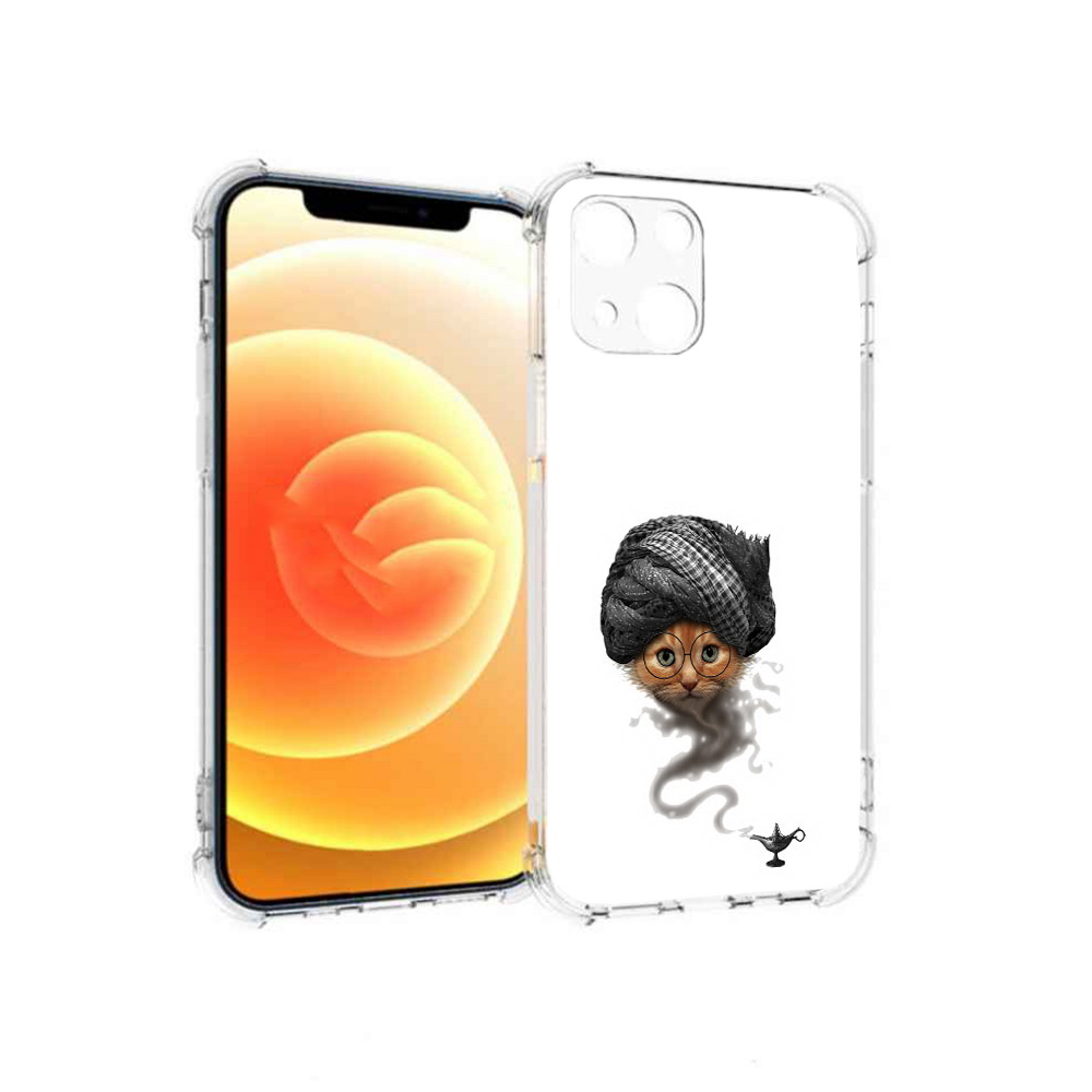 

Чехол MyPads Tocco для Apple iPhone 13 кот джин (PT163239.611.398), Прозрачный, Tocco