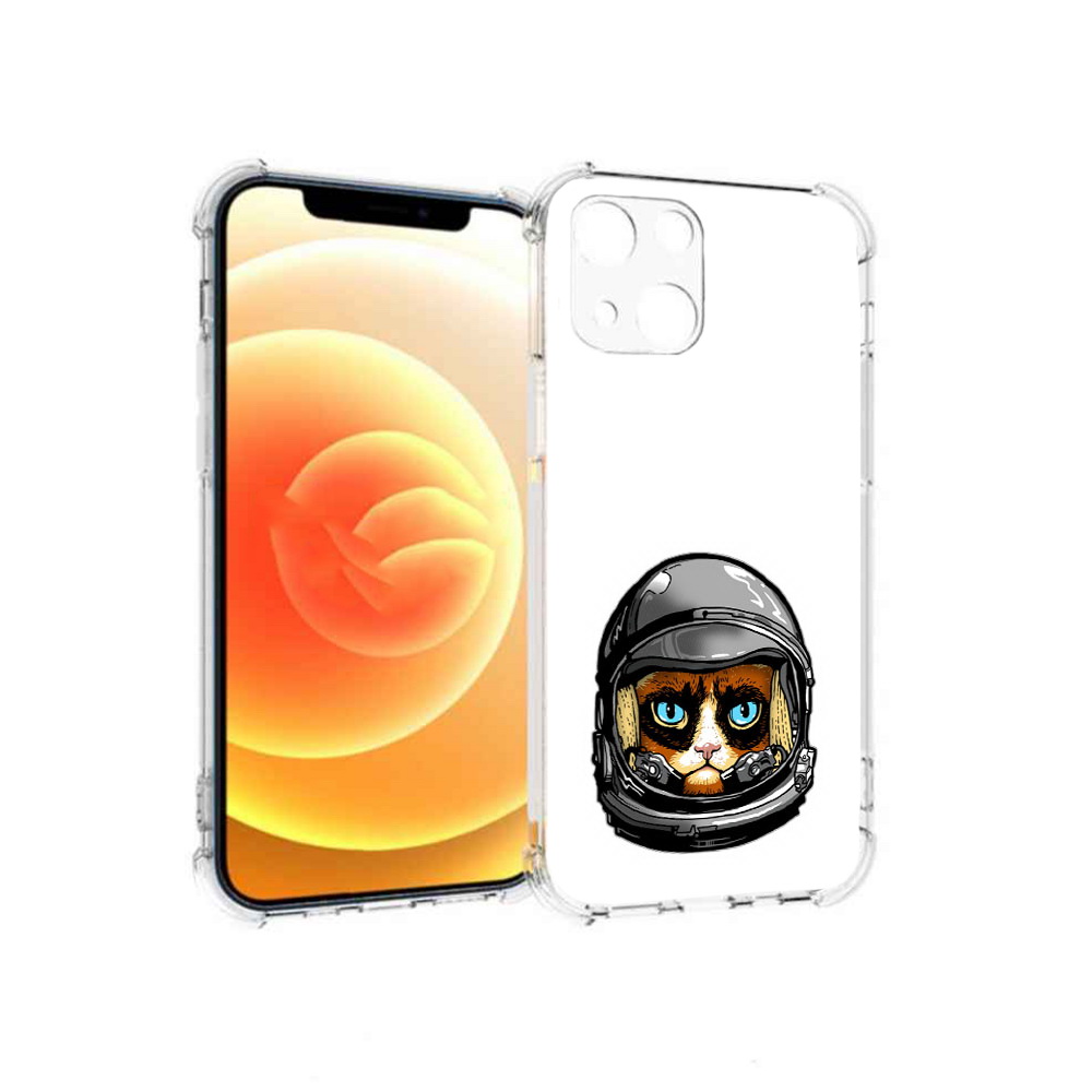 

Чехол MyPads Tocco для Apple iPhone 13 кот космонавт (PT163239.611.400), Прозрачный, Tocco