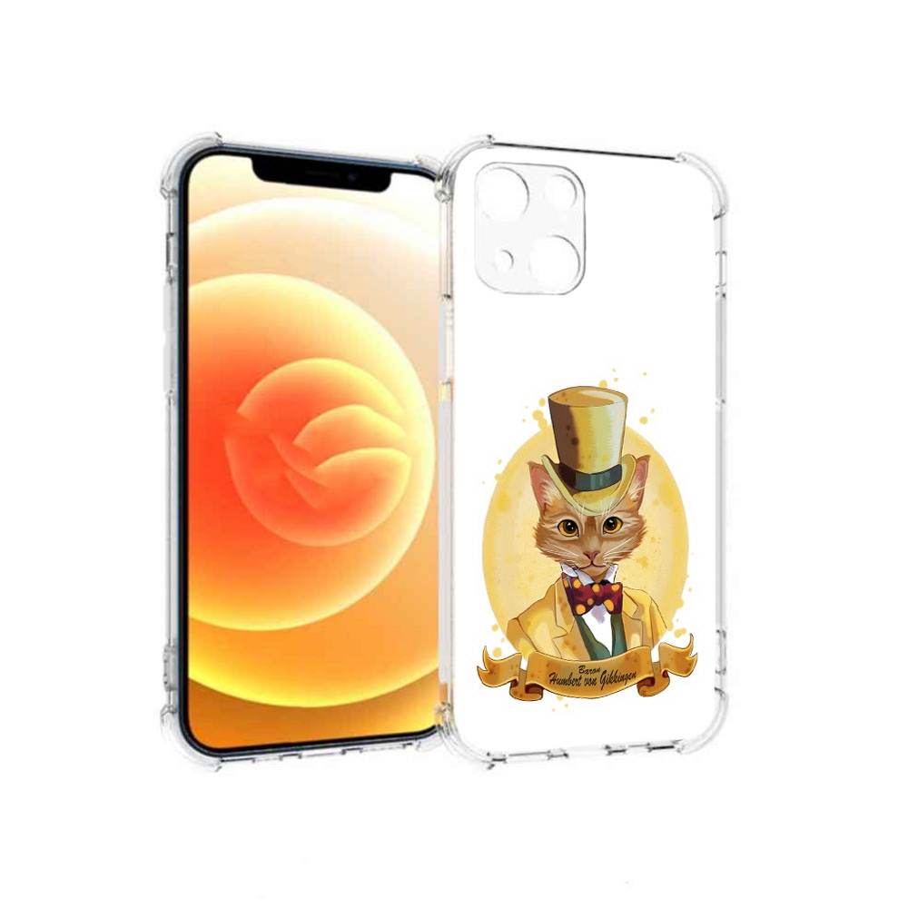 

Чехол MyPads Tocco для Apple iPhone 13 кот юрист (PT163239.611.401), Прозрачный, Tocco