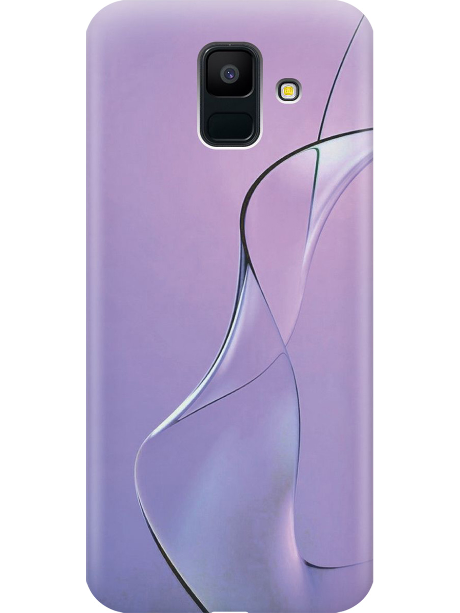 

Силиконовый чехол на Samsung Galaxy A6 (2018) с принтом "Сиреневый изгиб", Прозрачный;розовый;фиолетовый, 717872031