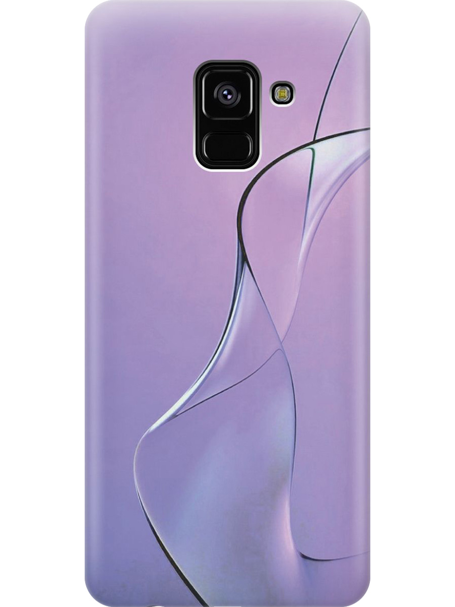 

Силиконовый чехол на Samsung Galaxy A8+ (2018) с принтом "Сиреневый изгиб", Прозрачный;розовый;фиолетовый, 716847631
