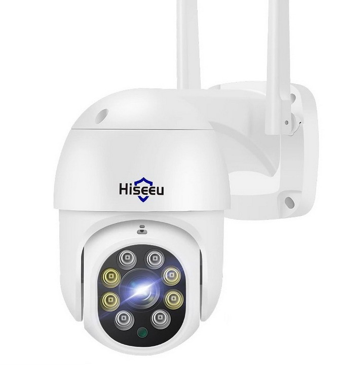 Камера видеонаблюдения Hiseeu WHD312 WiFi Smart Camera 2Мп (1080P), белая веб камера logitech c922 pro stream full hd 1080p 30fps 720p 60fps автофокус угол обзора 78° стереомикрофон лицензия xsplit на 3мес кабель 1 5м