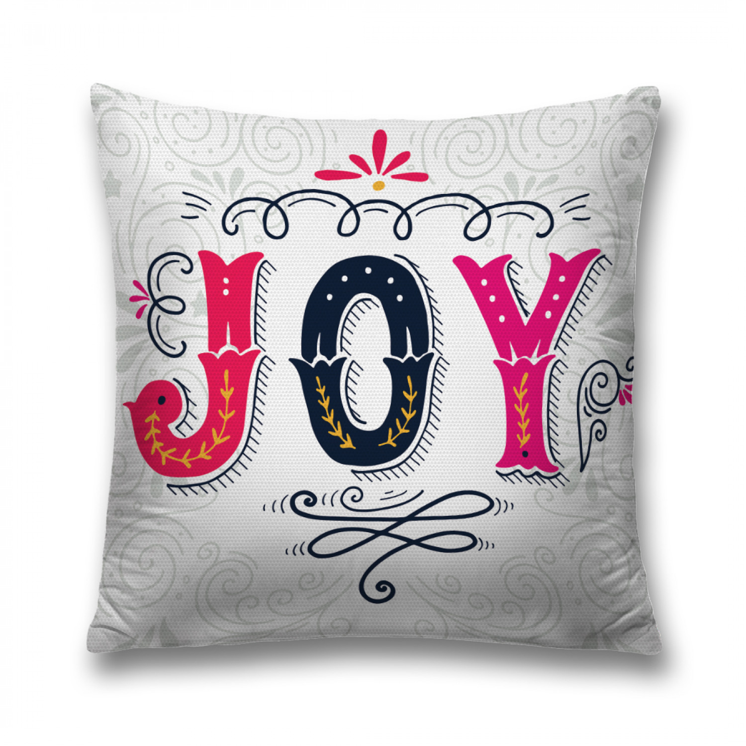 

Наволочка декоративная JoyArty "Орнаментальная радость" на молнии, 45x45 см, Орнаментальная радость