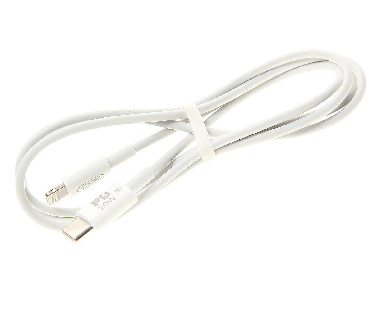 Кабель XO NB-Q189A USB Type-C - Lightning, 1 м, белый