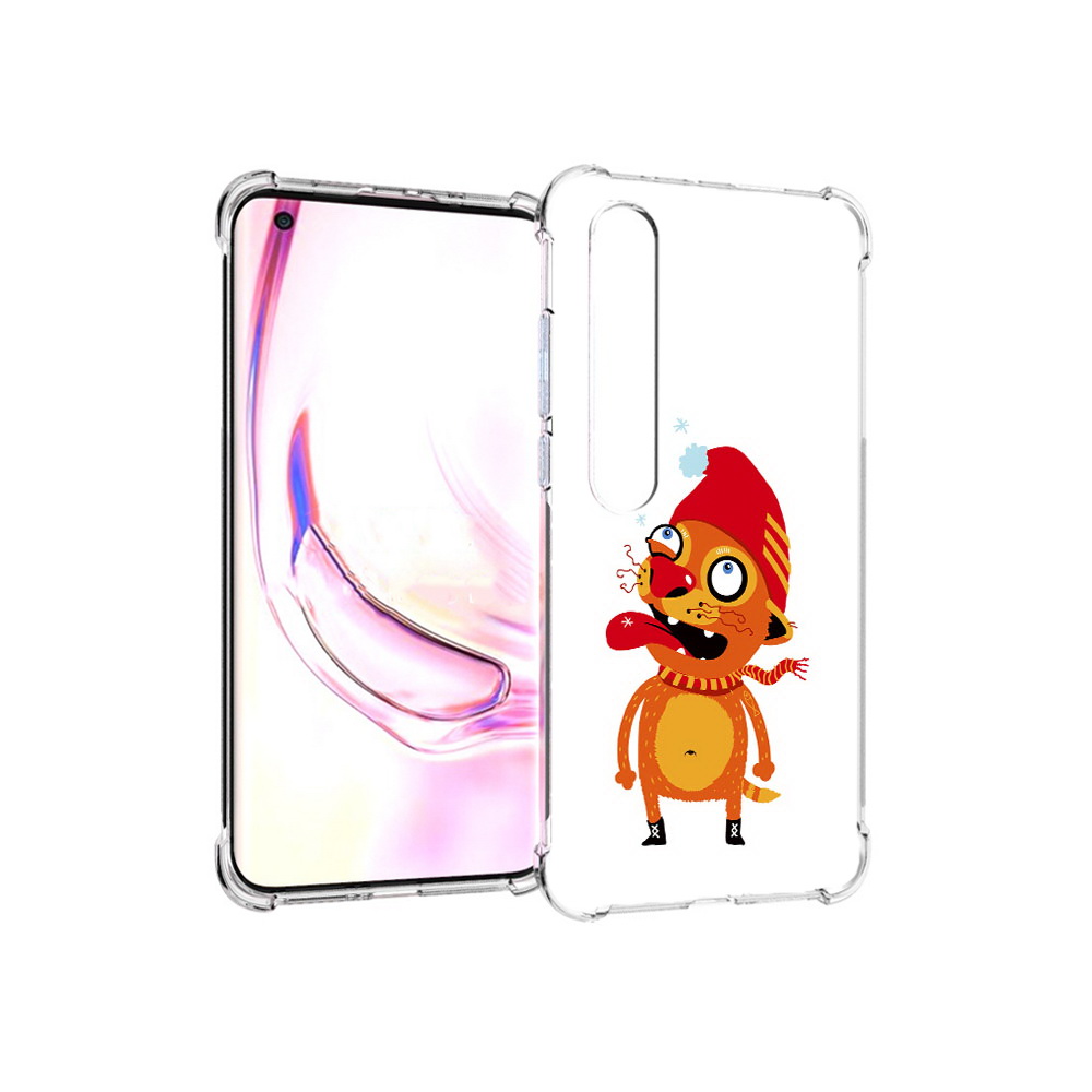 

Чехол MyPads Tocco для Xiaomi Mi 10 Pro Зимний кот (PT144585.295.88), Прозрачный, Tocco