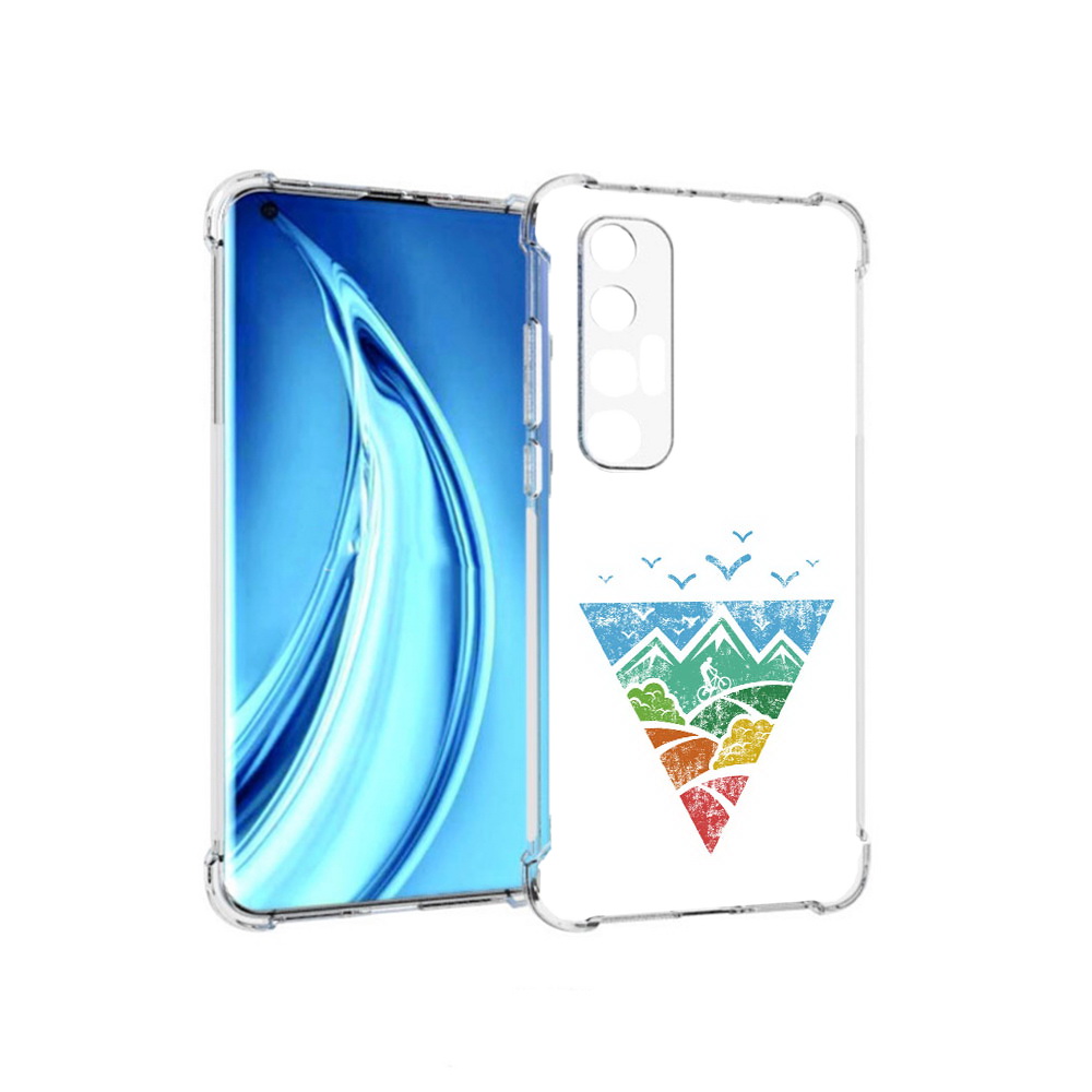 

Чехол MyPads Tocco для Xiaomi Mi 10S Лес земля море чайки (PT226949.296.105), Прозрачный, Tocco