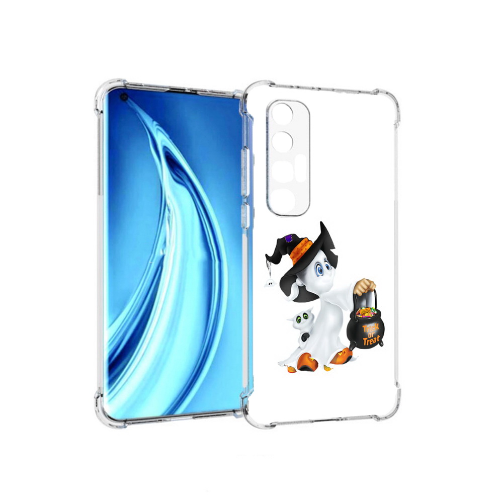 

Чехол MyPads Tocco для Xiaomi Mi 10S Маленький призрак (PT226949.296.113), Прозрачный, Tocco