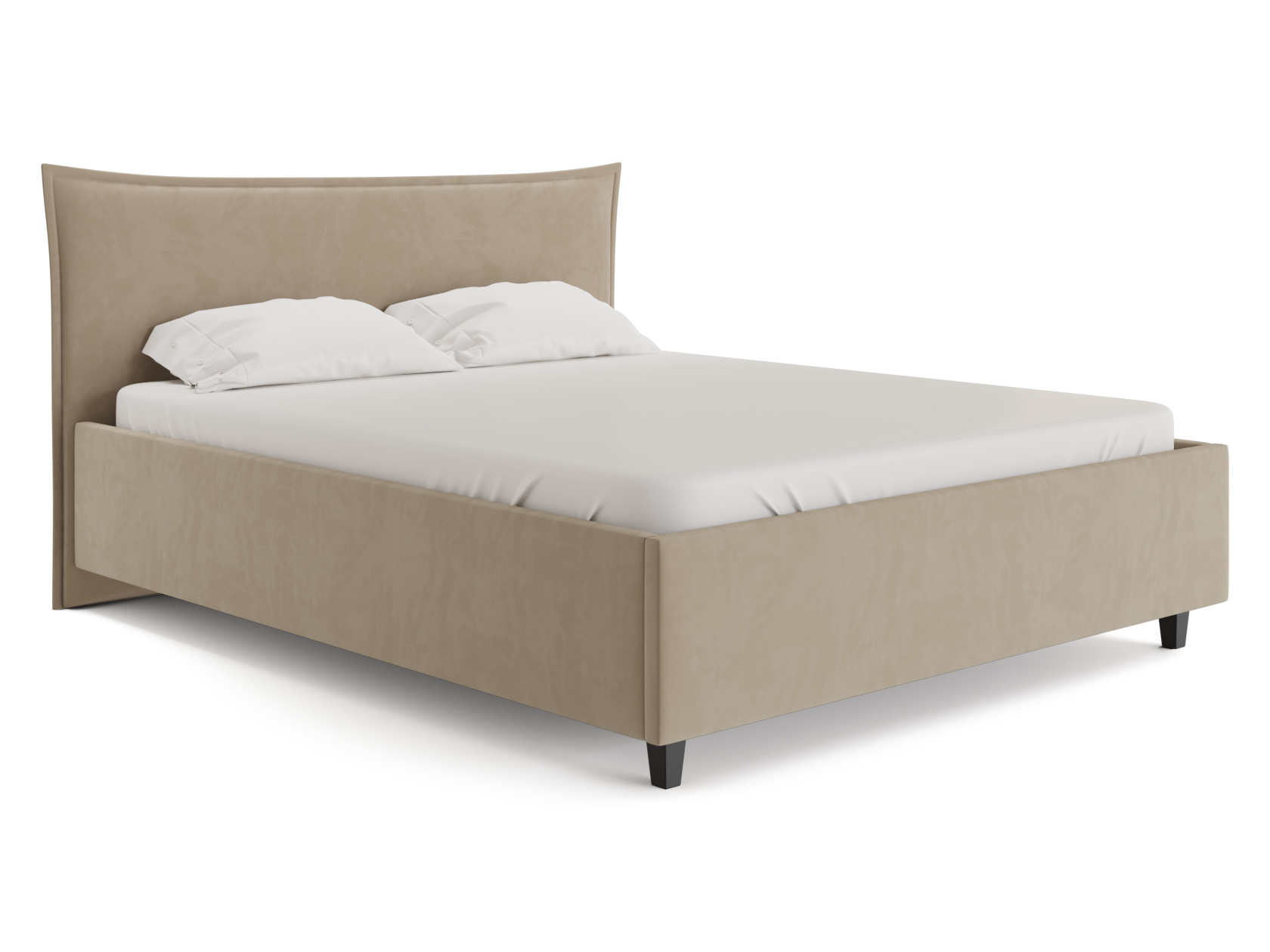 

Кровать с подъемным механизмом Первый Мебельный Венди Кремовый, велюр 140х200 см, Бежевый