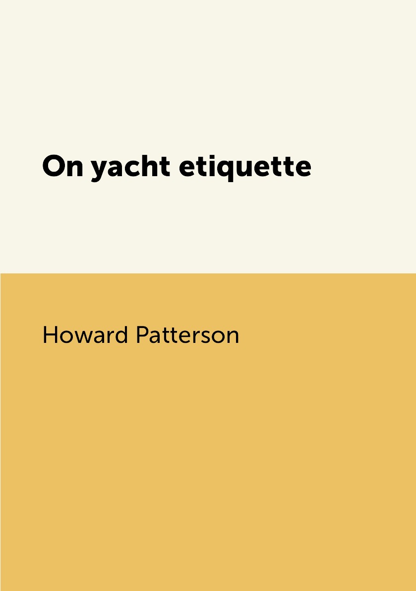 

On yacht etiquette