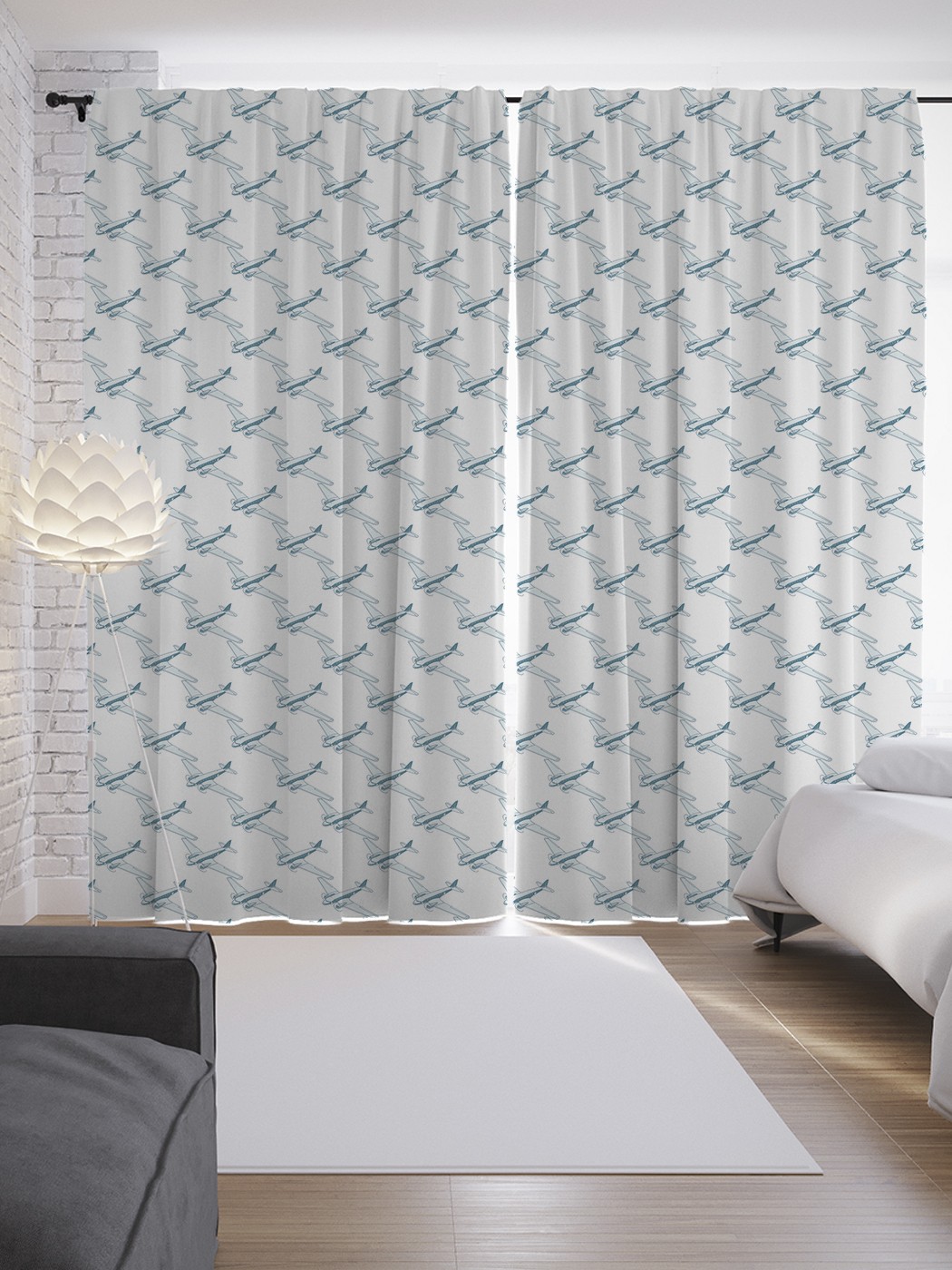 

Шторы JoyArty с фотопечатью "Двухмоторный самолет" из сатена, 290х265 см, Двухмоторный самолет