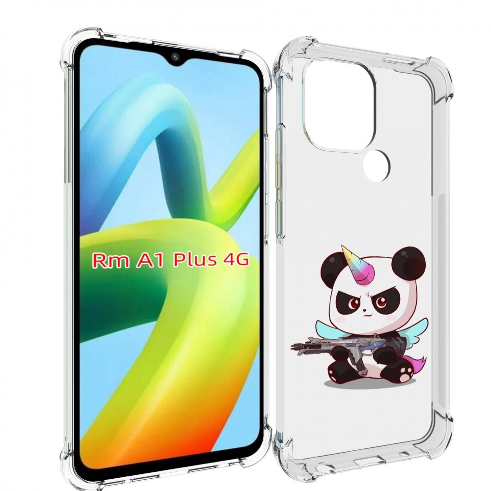 

Чехол MyPads панда-единорог детский для Xiaomi Redmi A1 Plus +, Прозрачный, Tocco