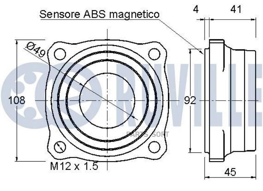 

Подшипник Зад.Bmw 5,7-Серии F10,F11,F07Gt,F01-F04 08=>