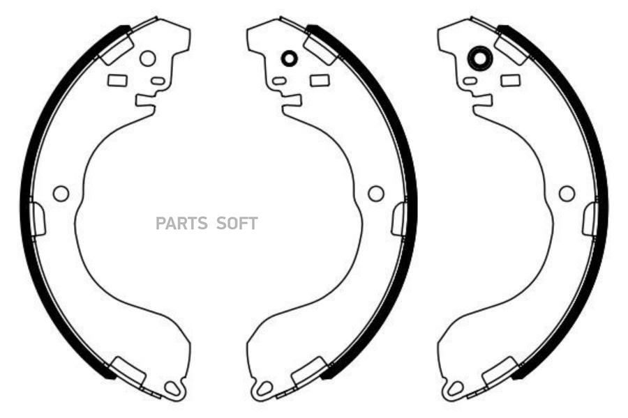 

Тормозные колодки Bosch барабанные 986487962