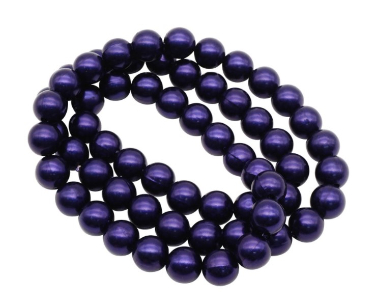 

Бусы на нитке 12мм, 0404-0008, цв.В 6 нитей (B55 синий)