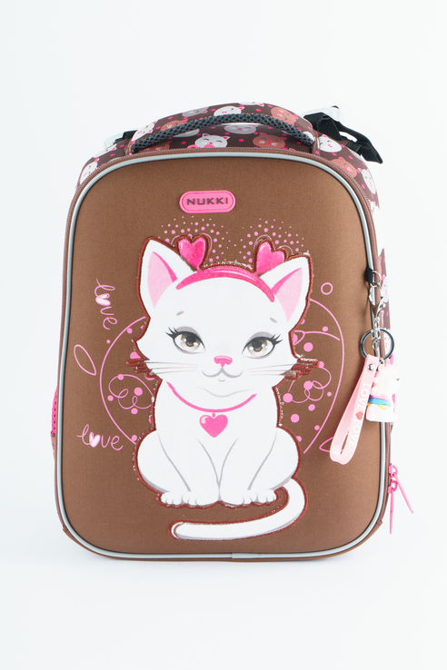 

Школьный ранец NUKKI с мешком и брелком NUK21-G6001-02 цв. Коричневый, NUK21-G6001-02