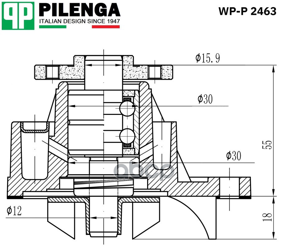 

Насос Охлаждения Двс Renault Lada Vesta X-Ray Logan Ii Sandero Ii PILENGA wp-p2463