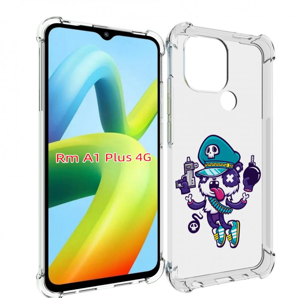 

Чехол MyPads персонаж с пистолетом и бомбочкой для Xiaomi Redmi A1 Plus +, Прозрачный, Tocco