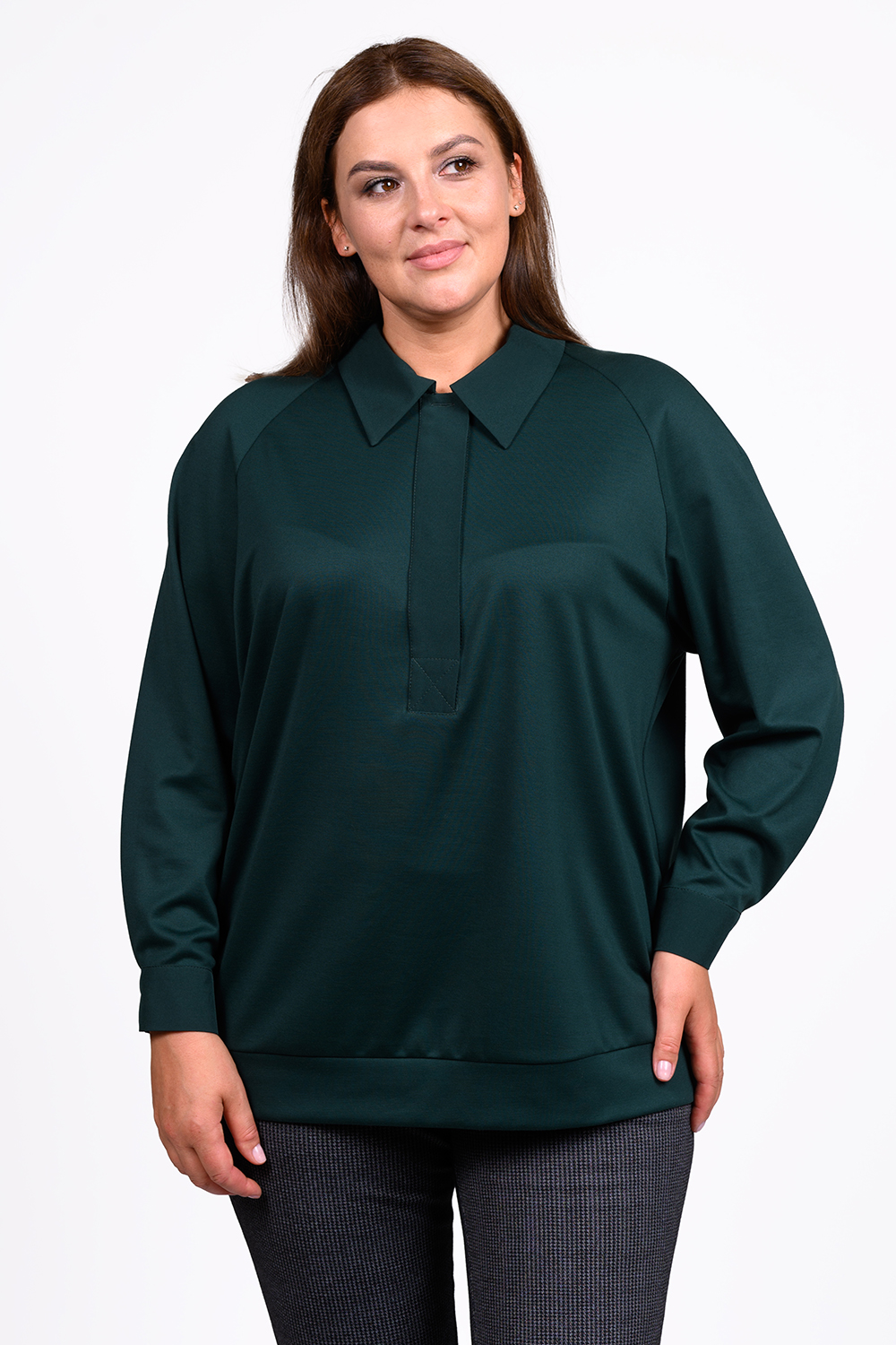 Блуза женская SVESTA C2746 зеленая 54 RU