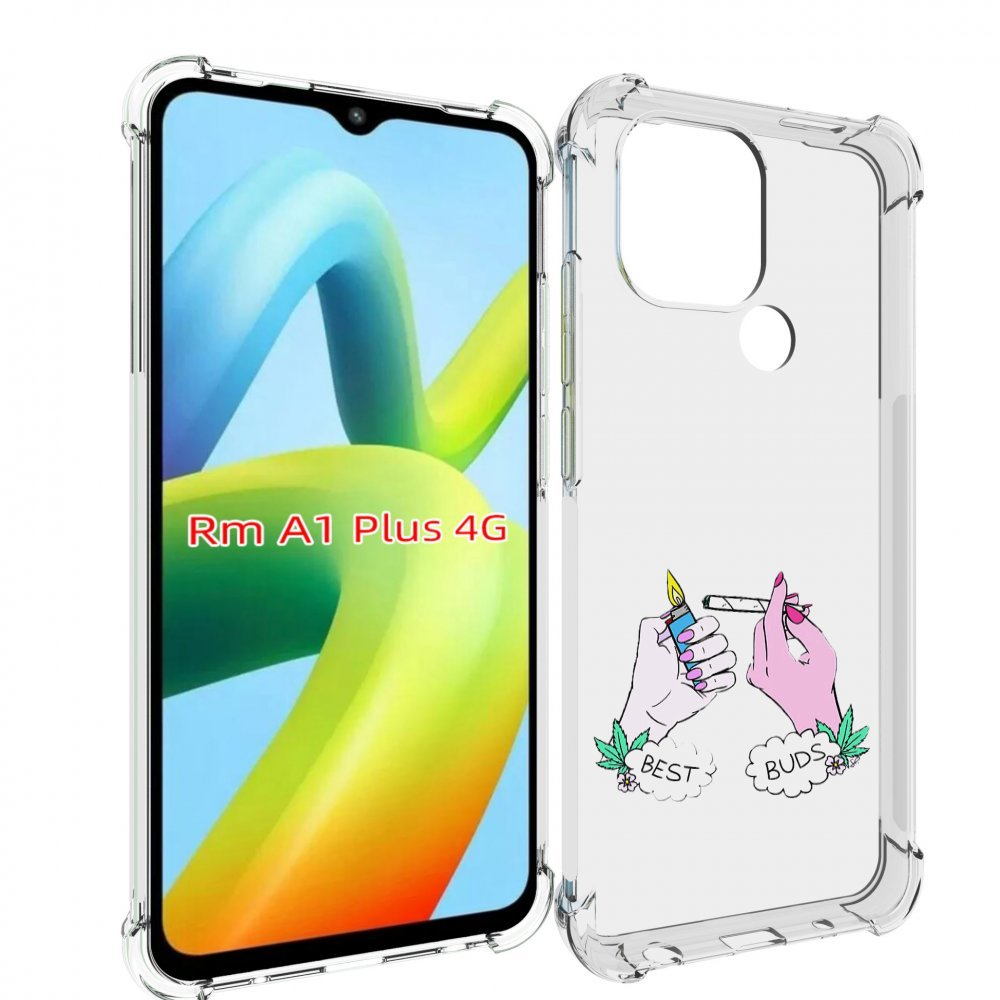 

Чехол MyPads плохие руки женский для Xiaomi Redmi A1 Plus +, Прозрачный, Tocco