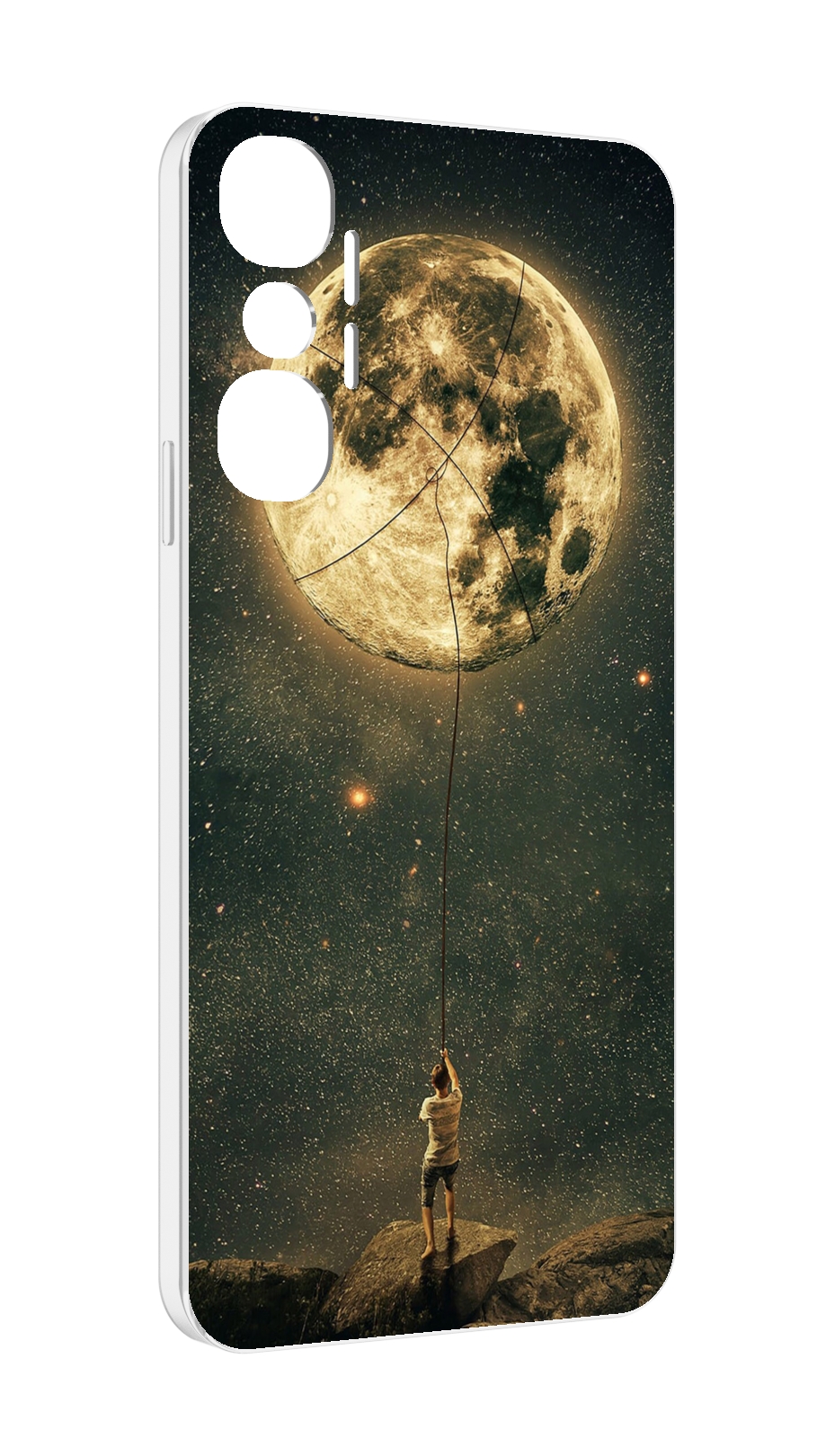 

Чехол MyPads Луна-светит для Infinix Hot 20 4G, Прозрачный, Tocco