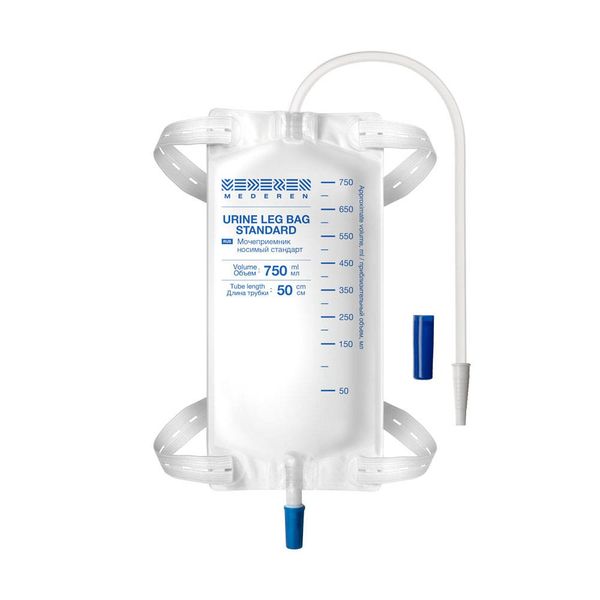 Мочеприемник ножной Mederen 750 мл 10 шт.