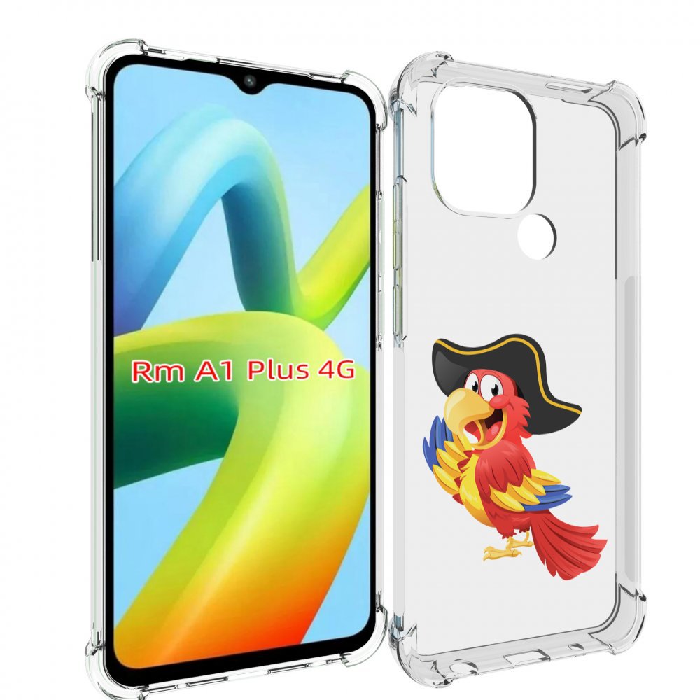 

Чехол MyPads попугай-пират для Xiaomi Redmi A1 Plus +, Прозрачный, Tocco