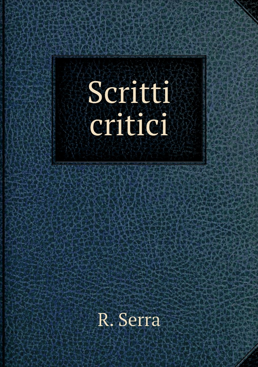 

Scritti critici